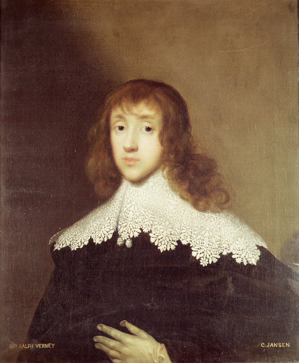 Porträt von Sir Ralph Verney von Cornelius Janssen van Ceulen