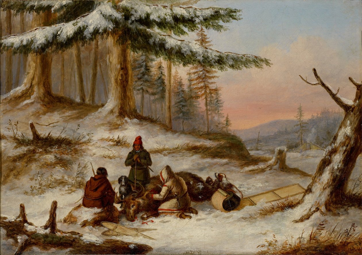 Elchjäger von Cornelius Krieghoff