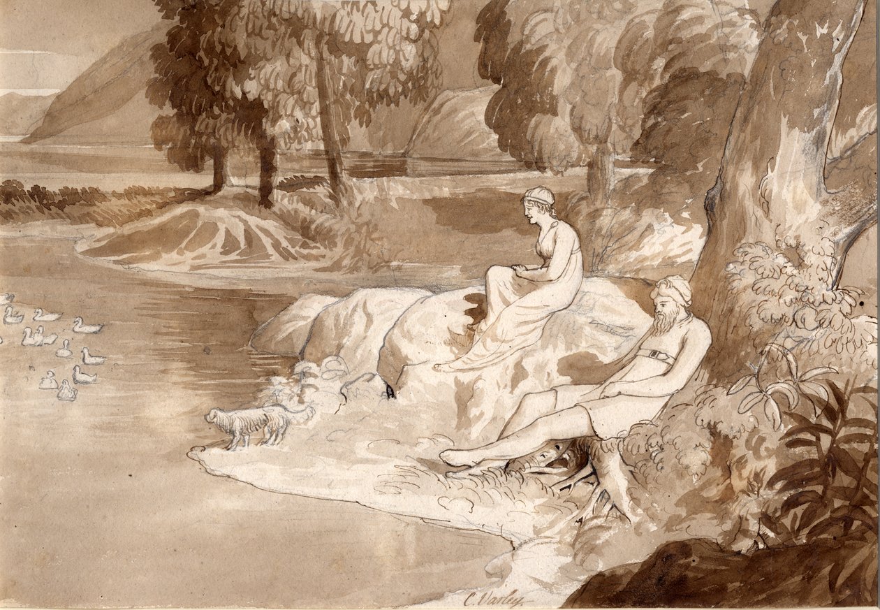 Illustration zu The Lady of the Lake, 1811 von Cornelius Varley