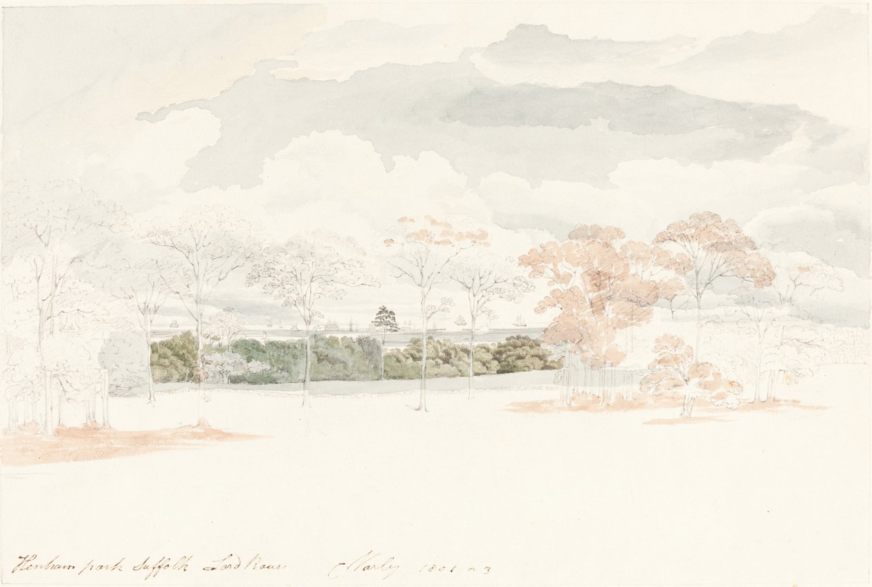 Henham Park, Suffolk von Cornelius Varley