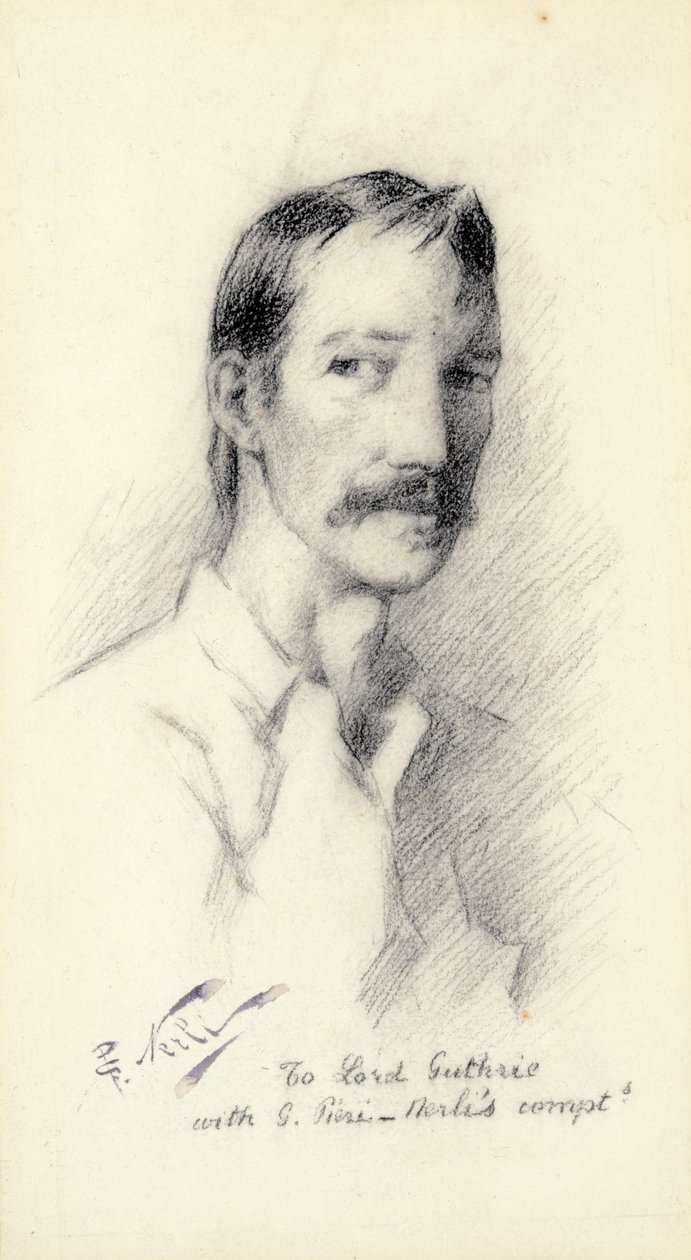 Robert Louis Stevenson, 1892 von Count Girolamo Pieri Nerli