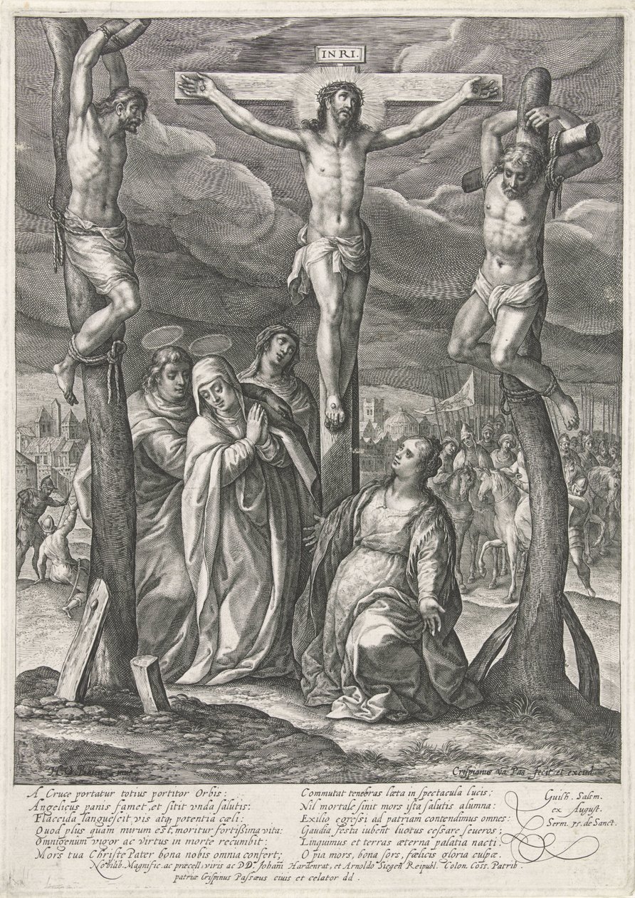 Kreuzigung Christi von Crispijn van de Passe (I)
