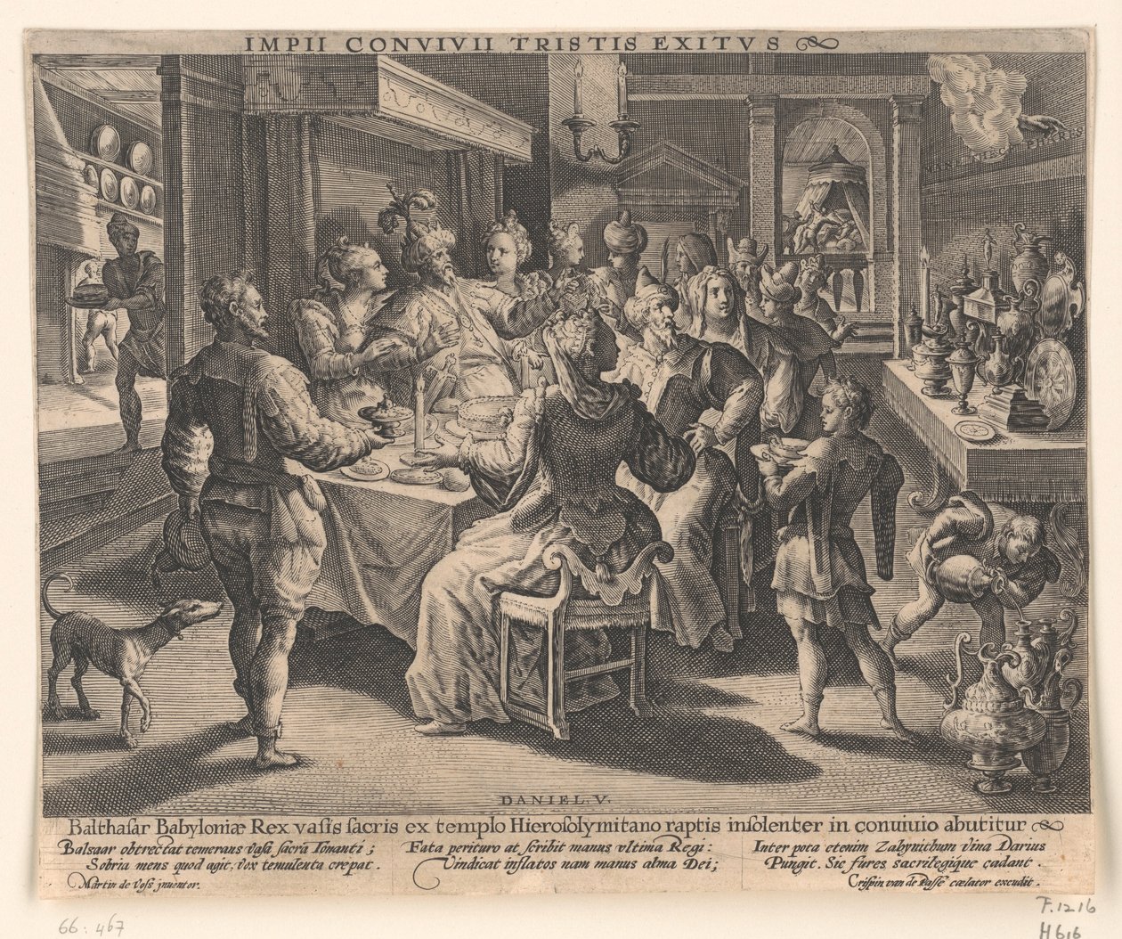 Belsazars Festmahl von Crispijn van de Passe the Elder