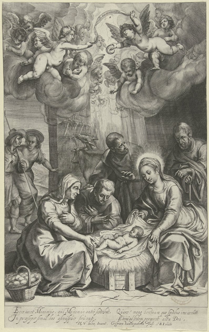Anbetung der Hirten von Crispijn van den Queborn