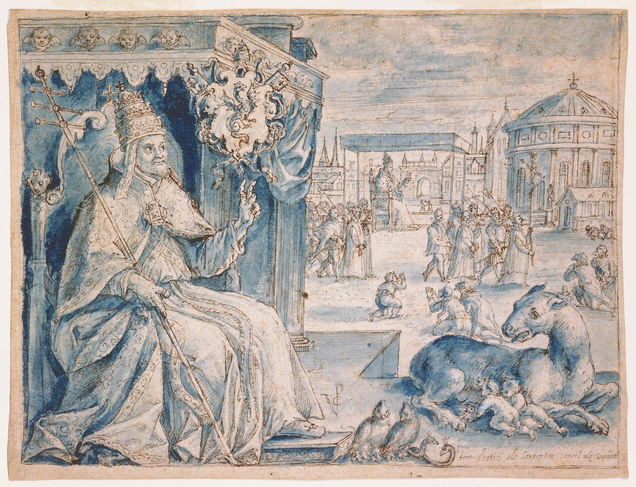 Papst Paul V. (1552-1621) von Crispin  Passe