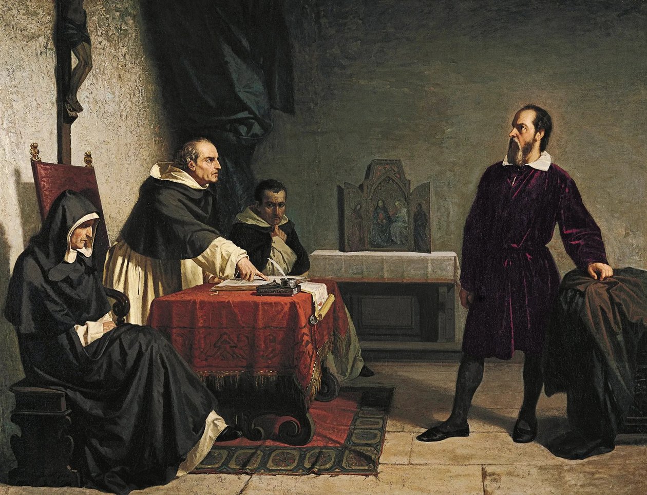 Galileo vor der römischen Inquisition von Cristiano Banti