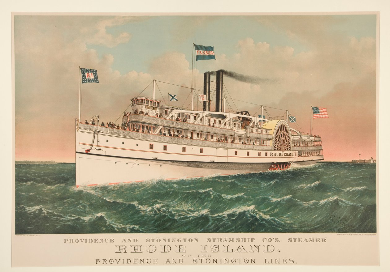 Providence und Stonington Dampfschiffgesellschaft von Currier and Ives