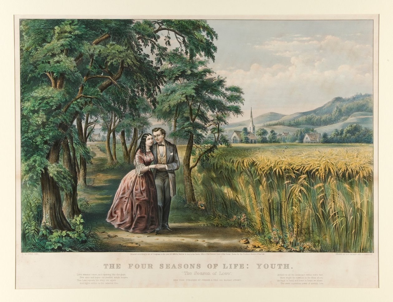 Die vier Jahreszeiten des Lebens: Jugend von Currier and Ives