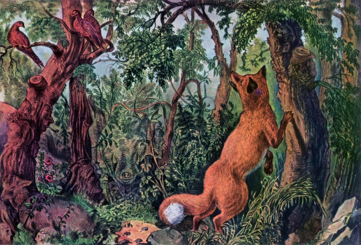 Der verwirrte Fuchs, 1872 von Currier and Ives