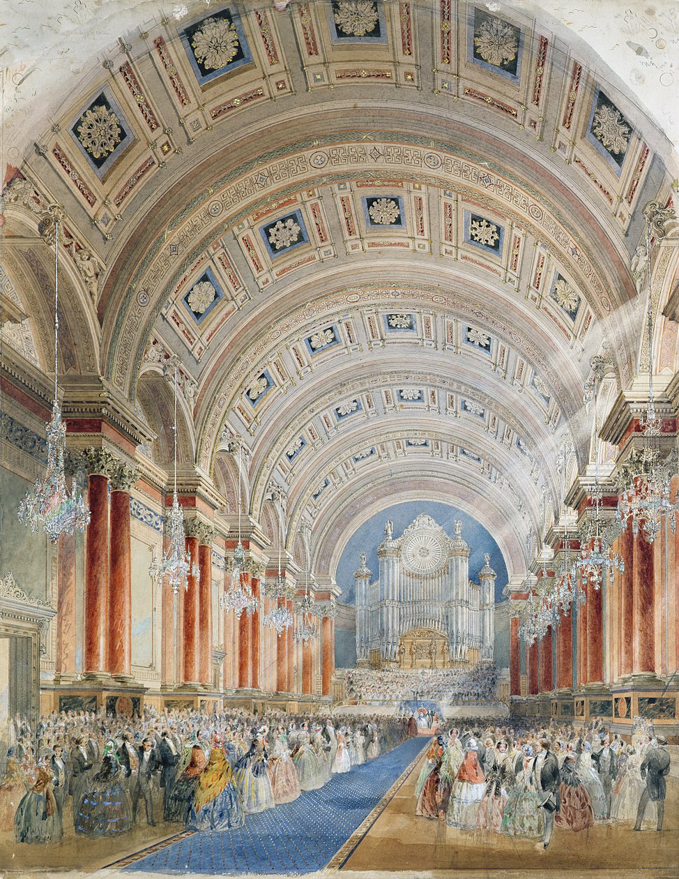 Innenperspektive, Leeds Town Hall von Cuthbert Brodrick