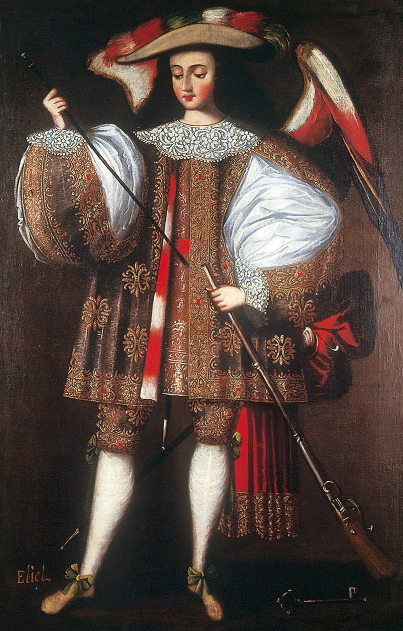 Erzengel Eliel mit Arkebuse von Cuzco School