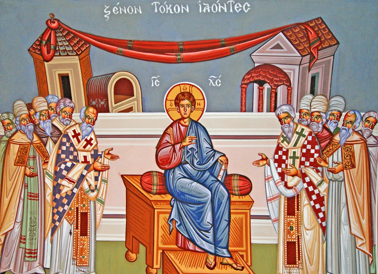 Darstellung von Christus im Tempel, Lukas 2.22-40, Zypern von Cypriot