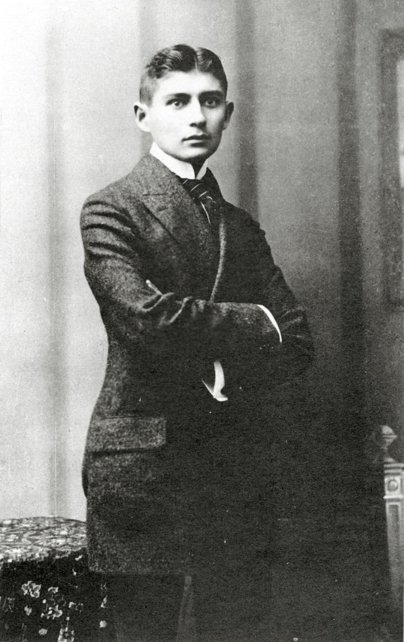Porträt von Franz Kafka, (1883 – 1924) von Czech School