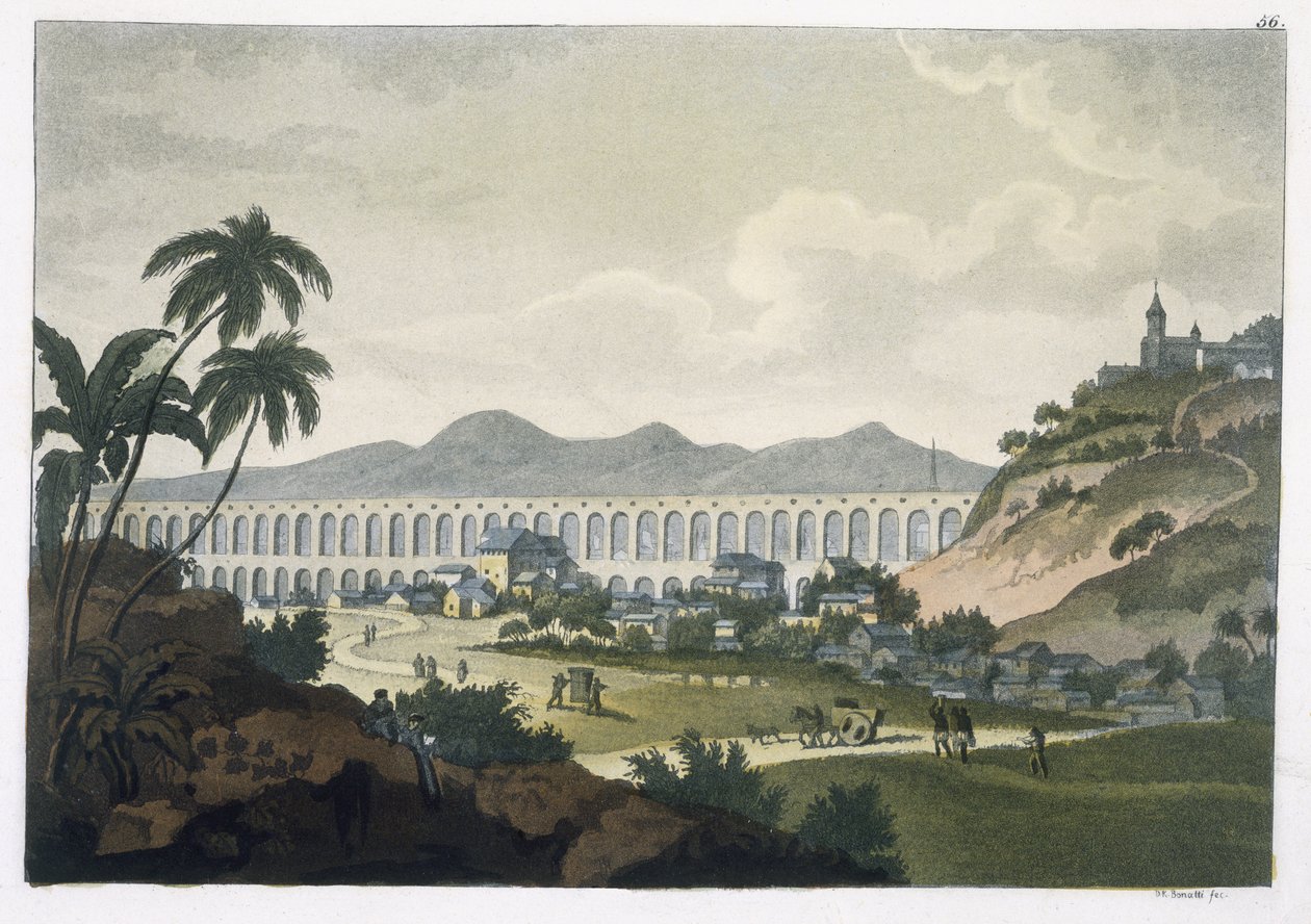 Das Aquädukt in Rio de Janeiro von D.K. Bonatti