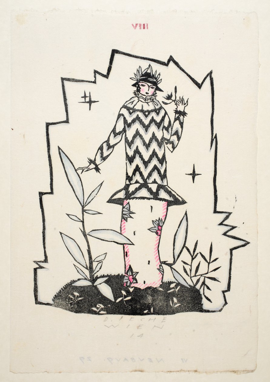 Entwurf für ein Tageskleid, 1914, Tafel 8, Buch 1, Illustration aus 