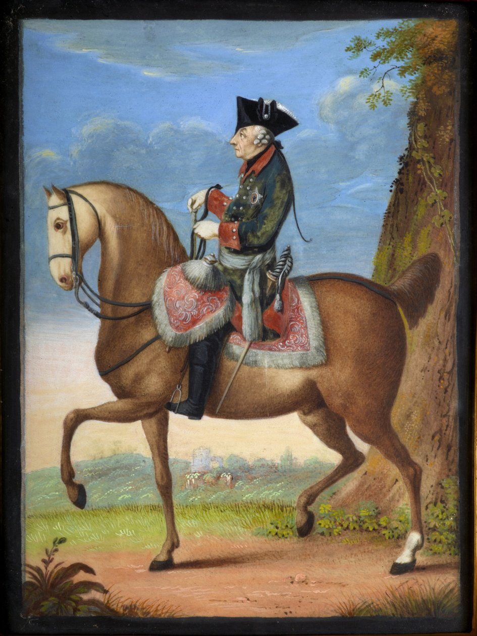 Friedrich der Große zu Pferde von Daniel Nikolaus Chodowiecki