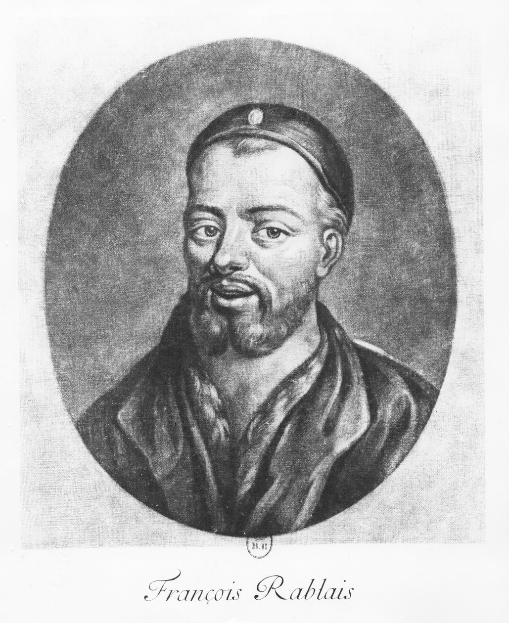 Porträt von François Rabelais (Gravur) von Daniel I Sarrabat