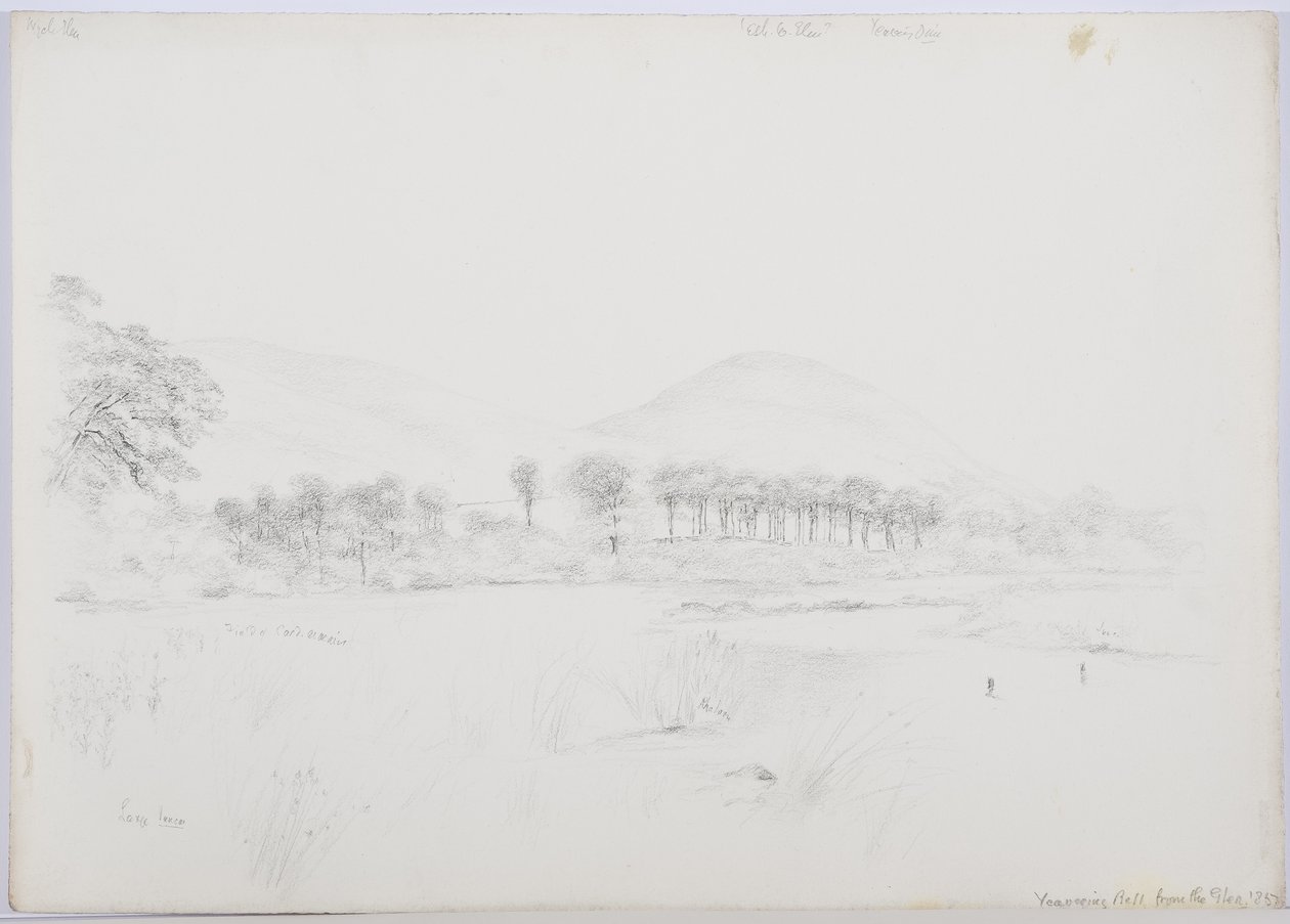 Yeavering Bell vom Glen, 1867 von Daniel Oliver