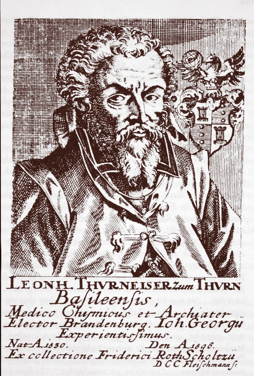 Leonhard Thurneysser zum Thurn, aus Quinta Essentia, ca. 1569 von Daniel Seidel