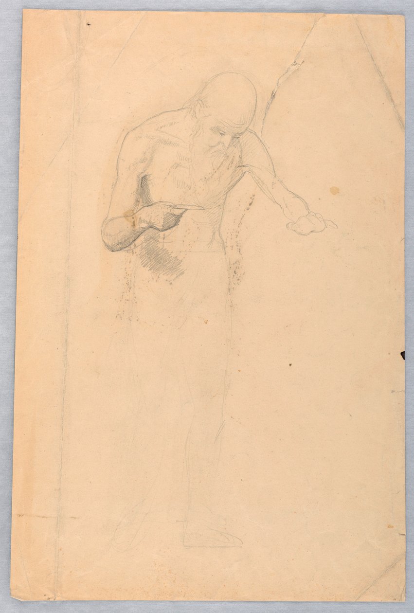 Bärtiger Mann stehend, 1852 von Daniel Huntington