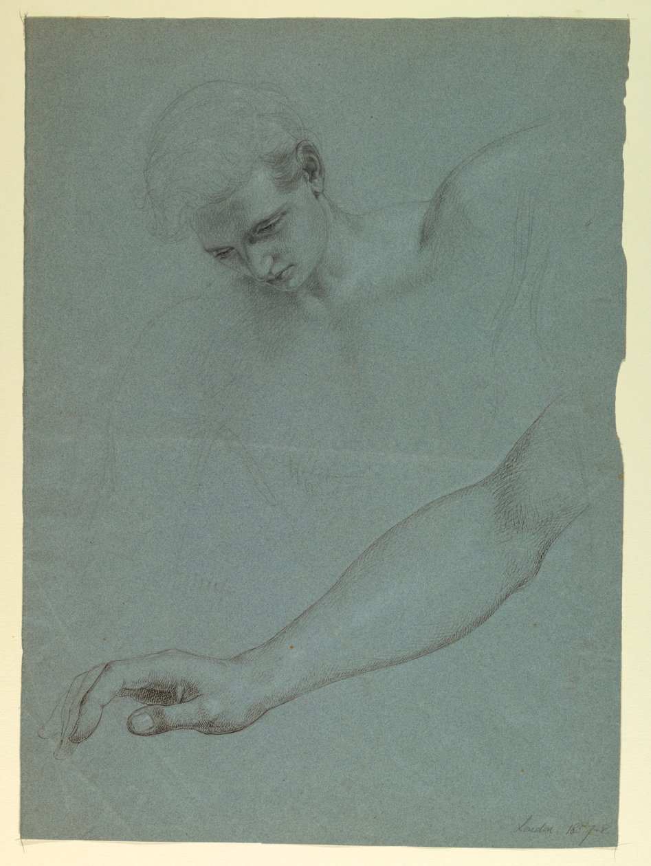 Studie für "Mercys Traum" von Daniel Huntington