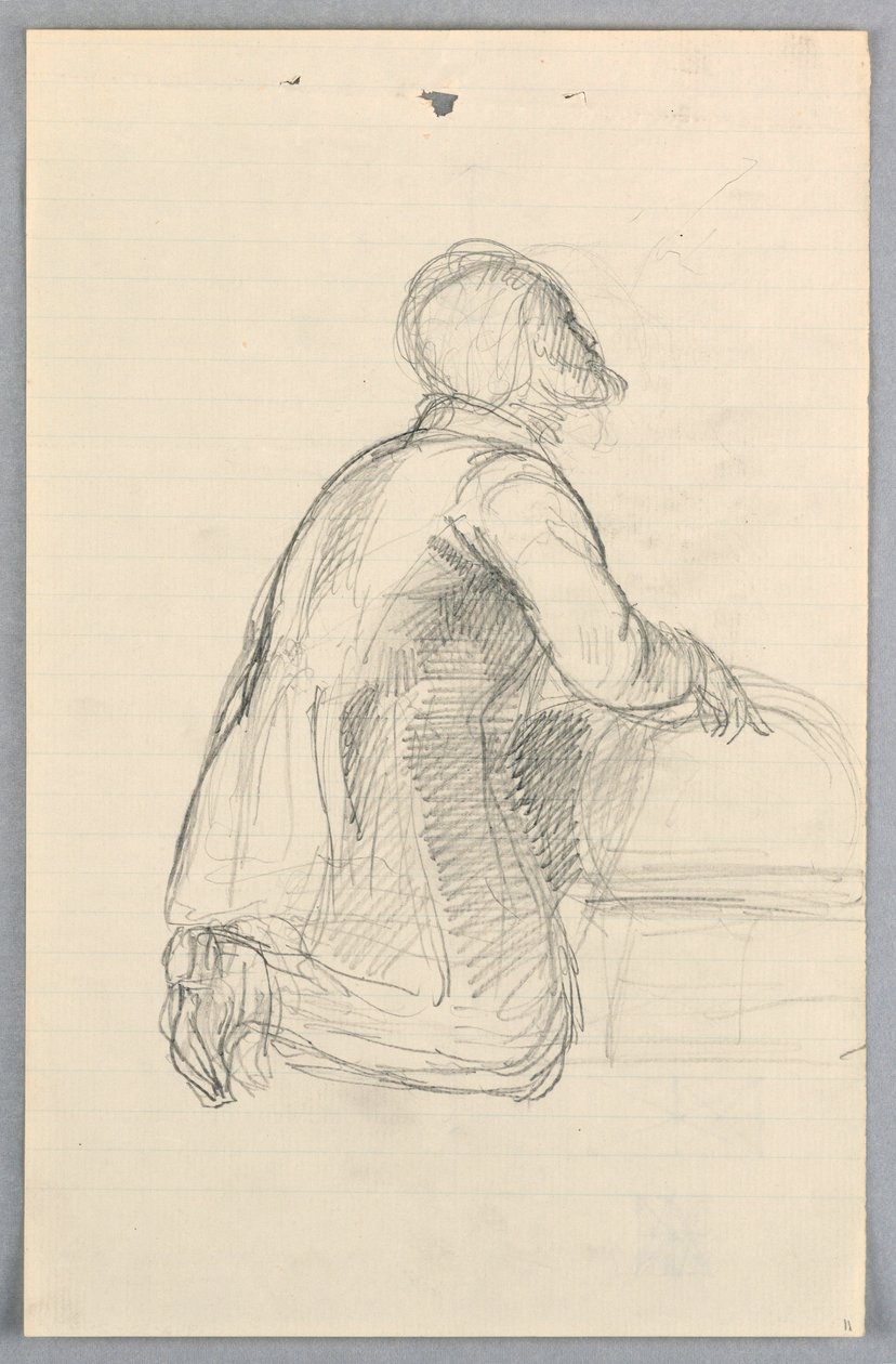 Zeichnung, Studie für "Wissenschaftliche Gruppe", 1858 von Daniel Huntington