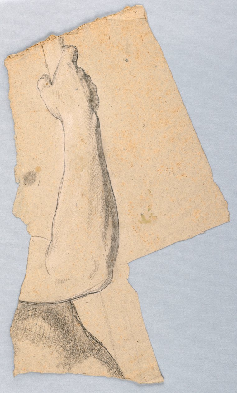 Zeichnung, Studie für "Steuergeld", 1852 von Daniel Huntington