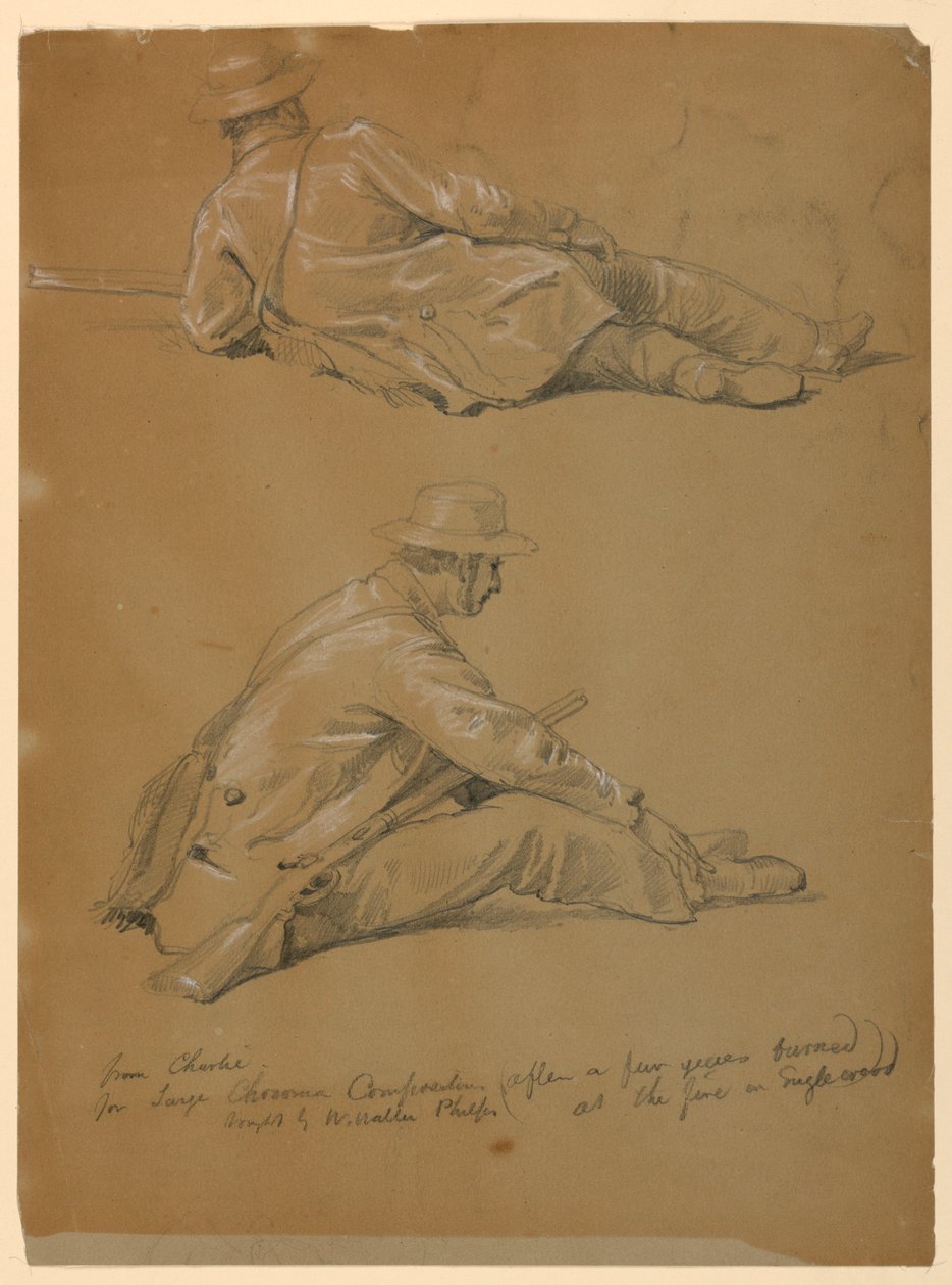 Zwei Studien des Künstlers, 1864 von Daniel Huntington