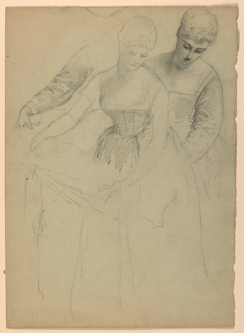 Stehende Frau, separat, 1860 von Daniel Huntington