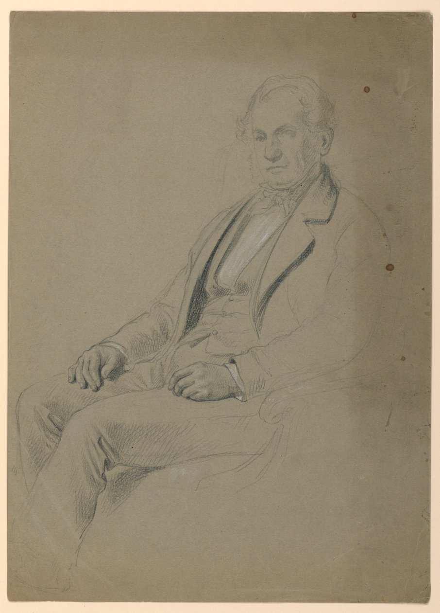 Sitzender Mann von Daniel Huntington