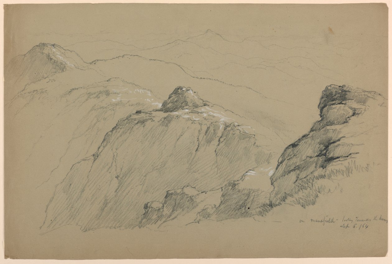 Auf dem Mount Mansfield, Blick zum Hump von Daniel Huntington