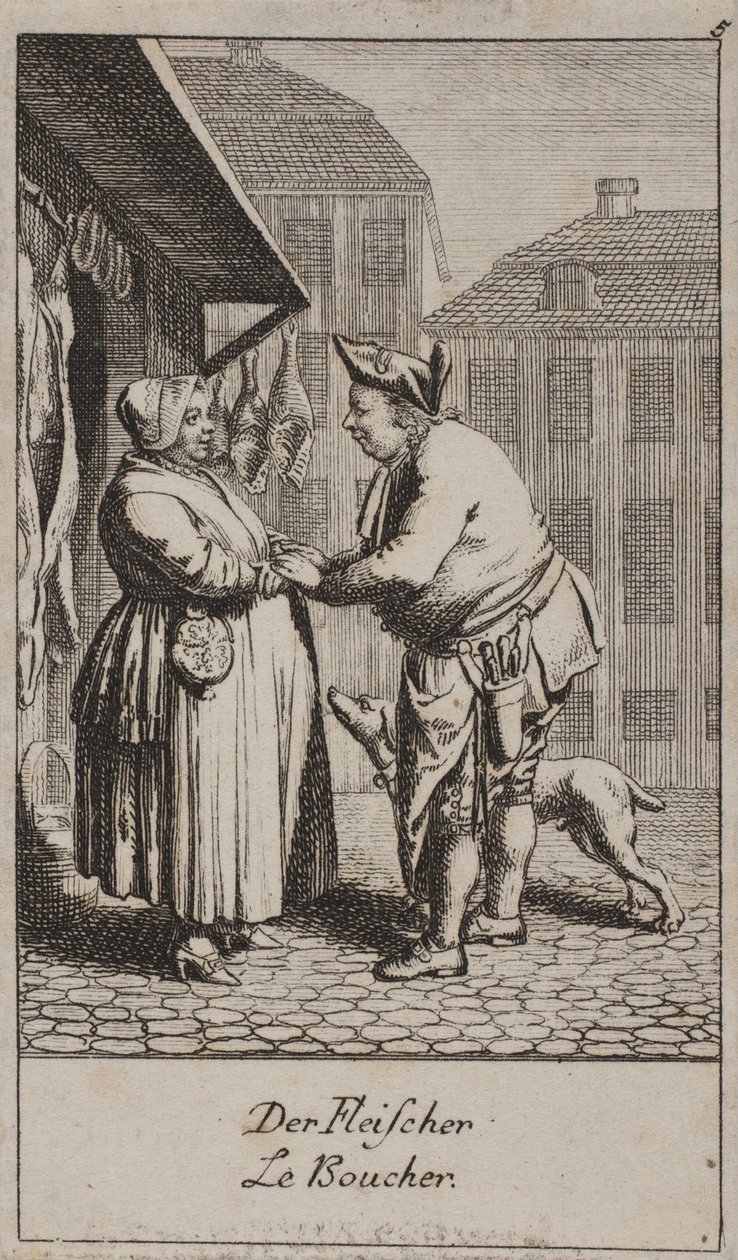 Der Fleischer von Daniel Nikolaus Chodowiecki