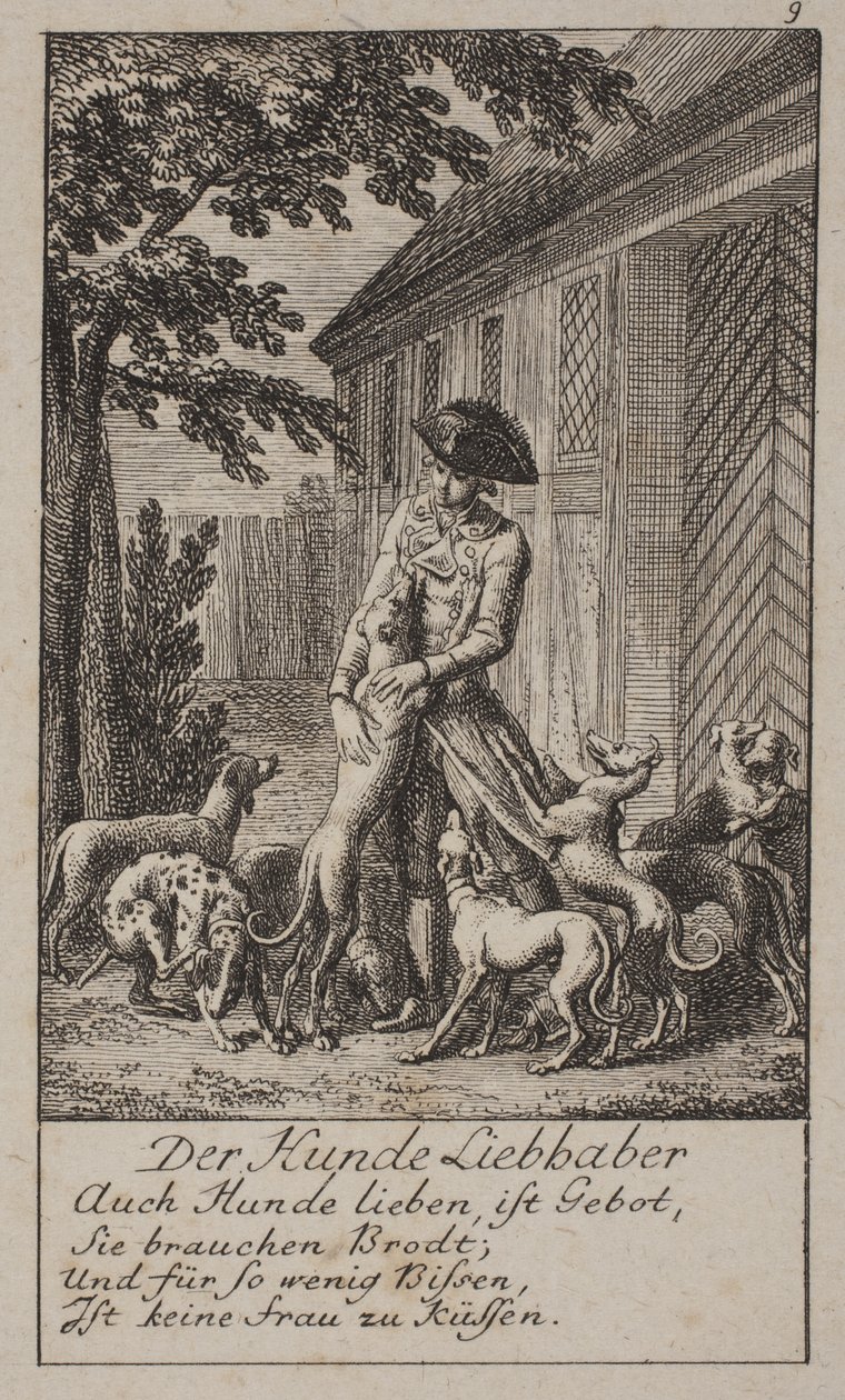 Der Hundeliebhaber von Daniel Nikolaus Chodowiecki