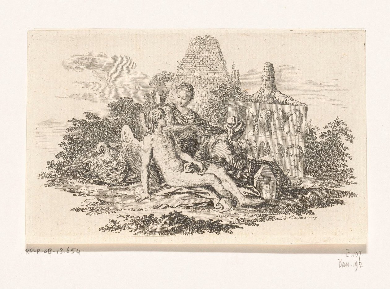 Genie der Physiognomie von Daniel Nikolaus Chodowiecki