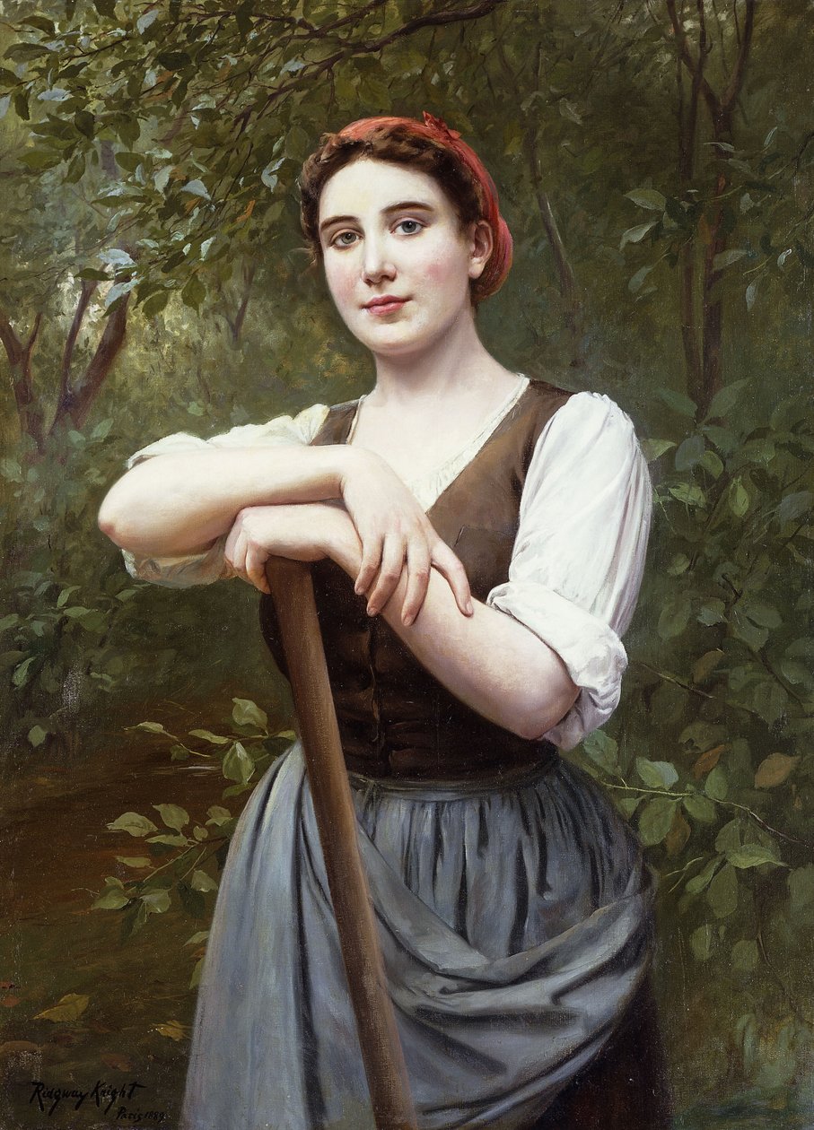 Bauernmädchen, 1889 von Daniel Ridgway Knight