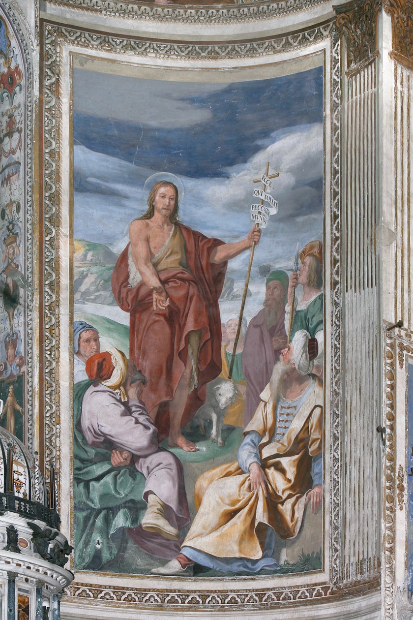 Heiliger Johannes predigt von Daniele Crespi