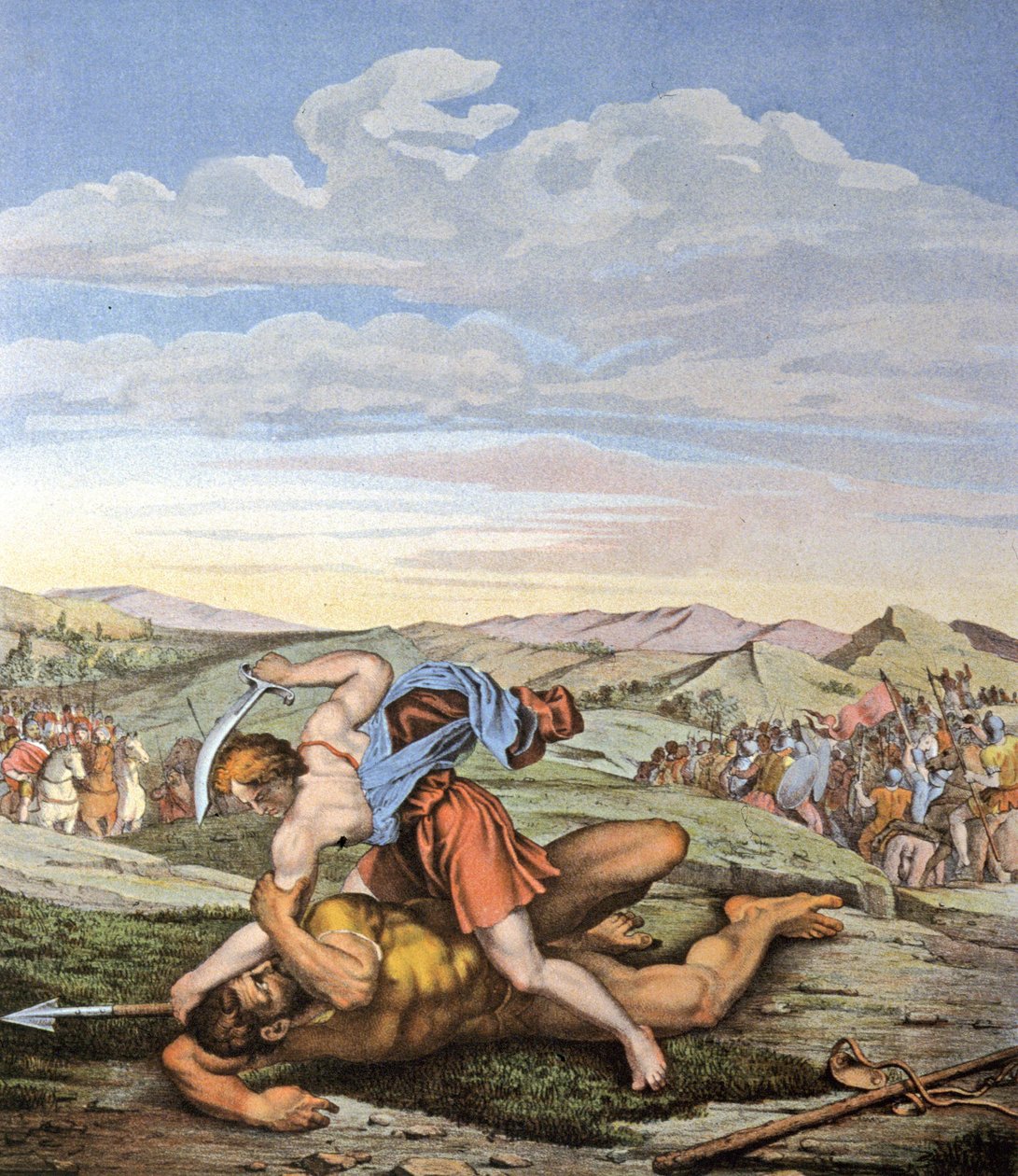 David und Goliath von Daniele da Volterra (1509 66) (after)