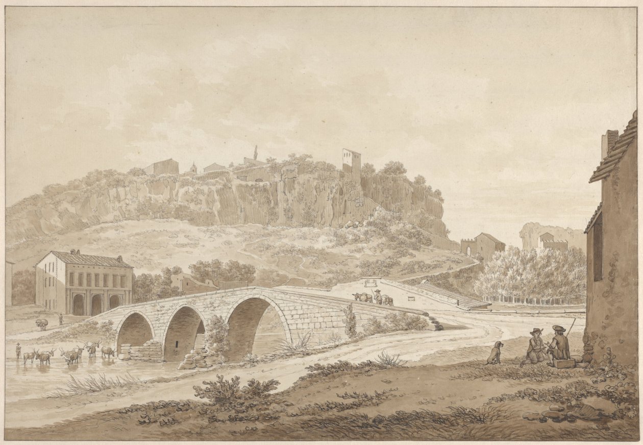 Ansicht von Civita Castellana von Daniël Dupré