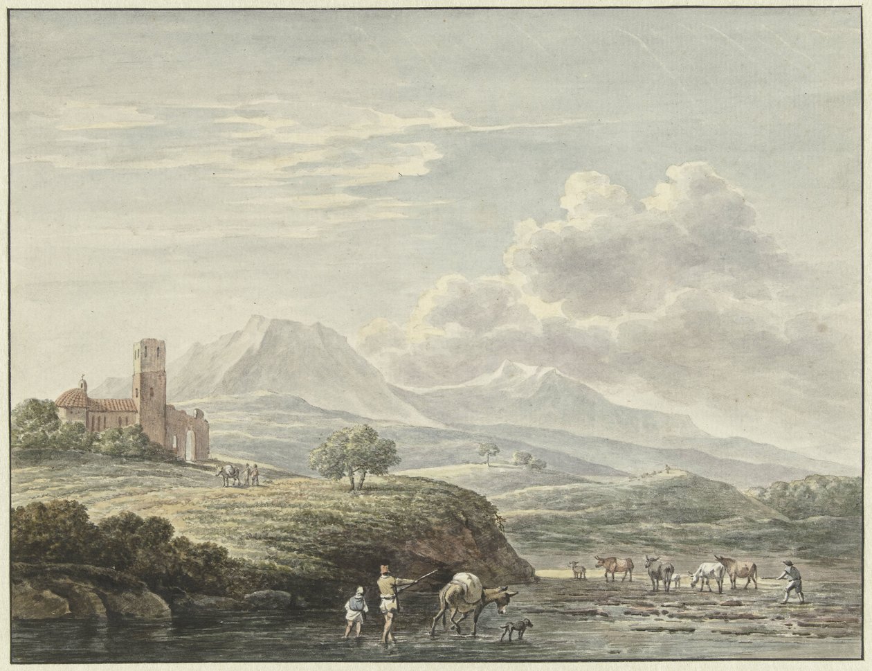 Italienische Landschaft von Daniël Dupré