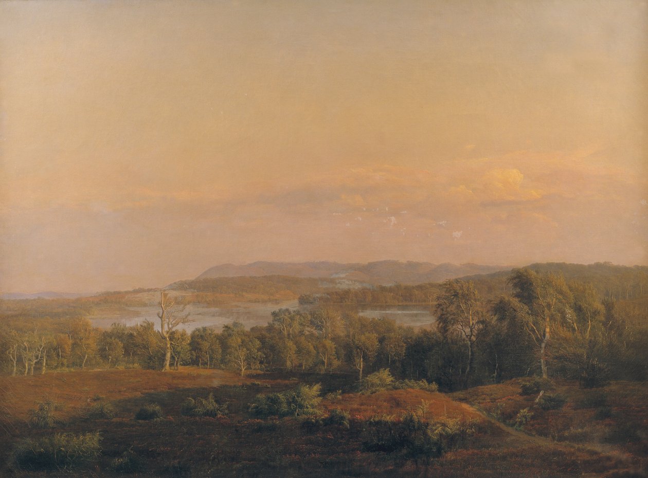 Blick auf Himmelbjerget, Jütland. Abend von Dankvart Dreyer