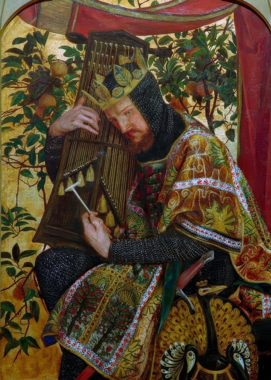 David als König von Dante Gabriel Charles Rossetti