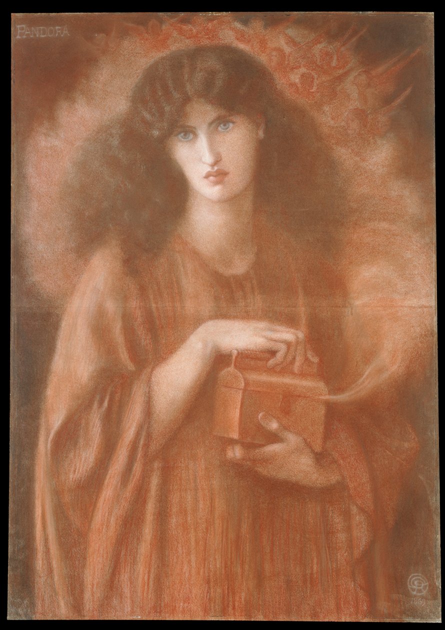 Pandora, 1869 von Dante Gabriel Charles Rossetti