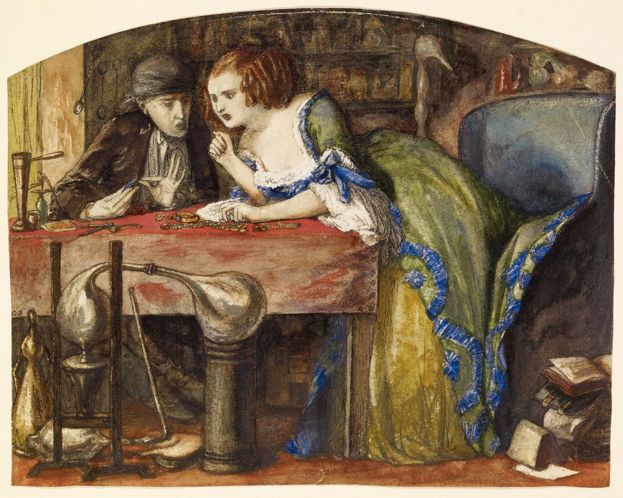 Das Labor von Dante Gabriel Charles Rossetti