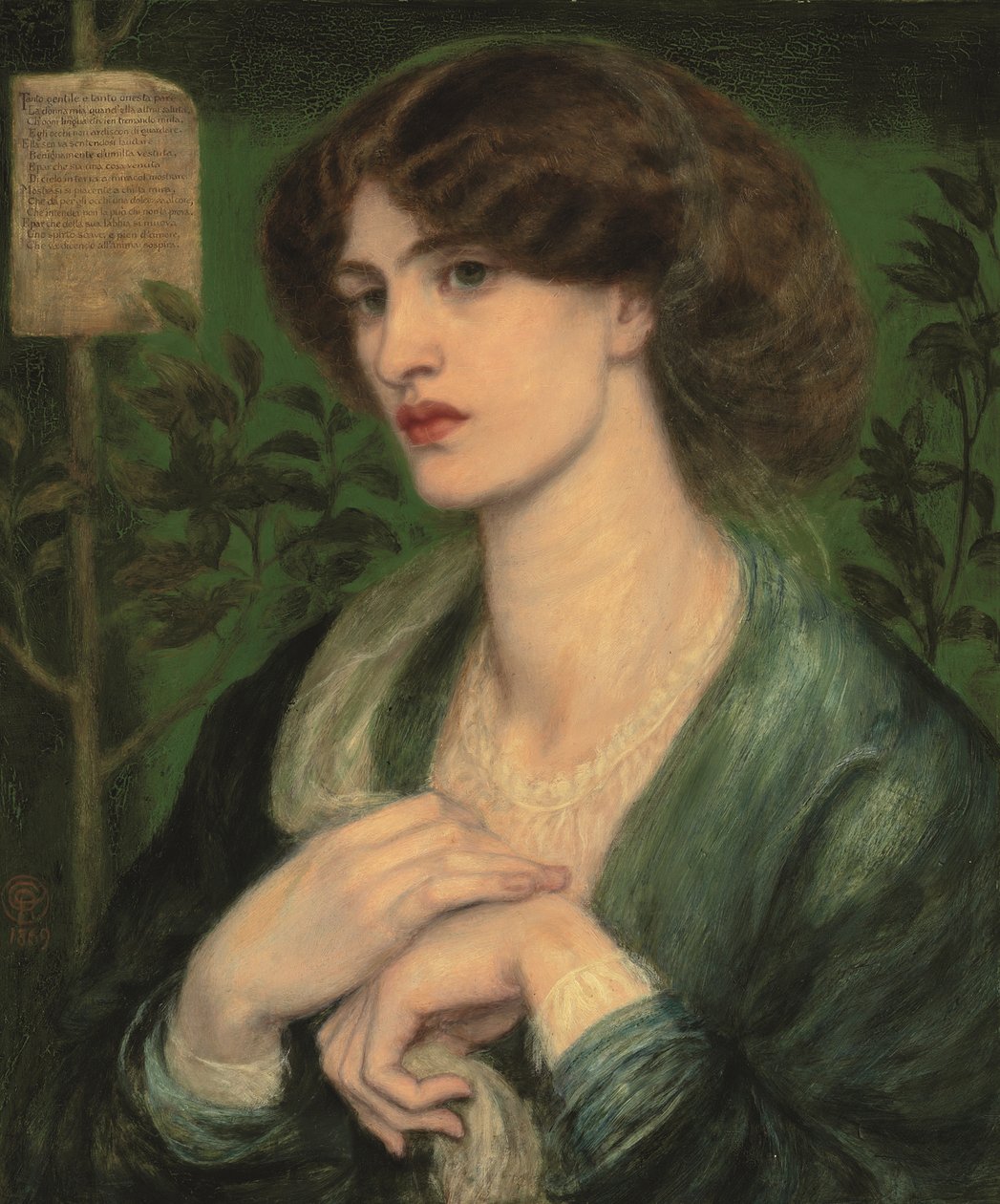Die Begrüßung von Beatrice von Dante Gabriel Charles Rossetti