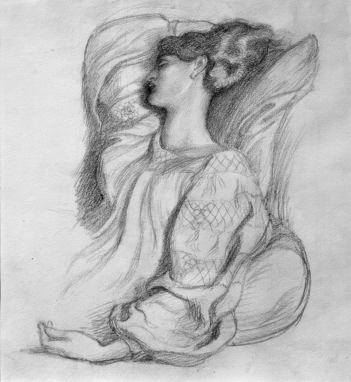 Jane Morris im isländischen Kleid von Dante Gabriel Charles Rossetti
