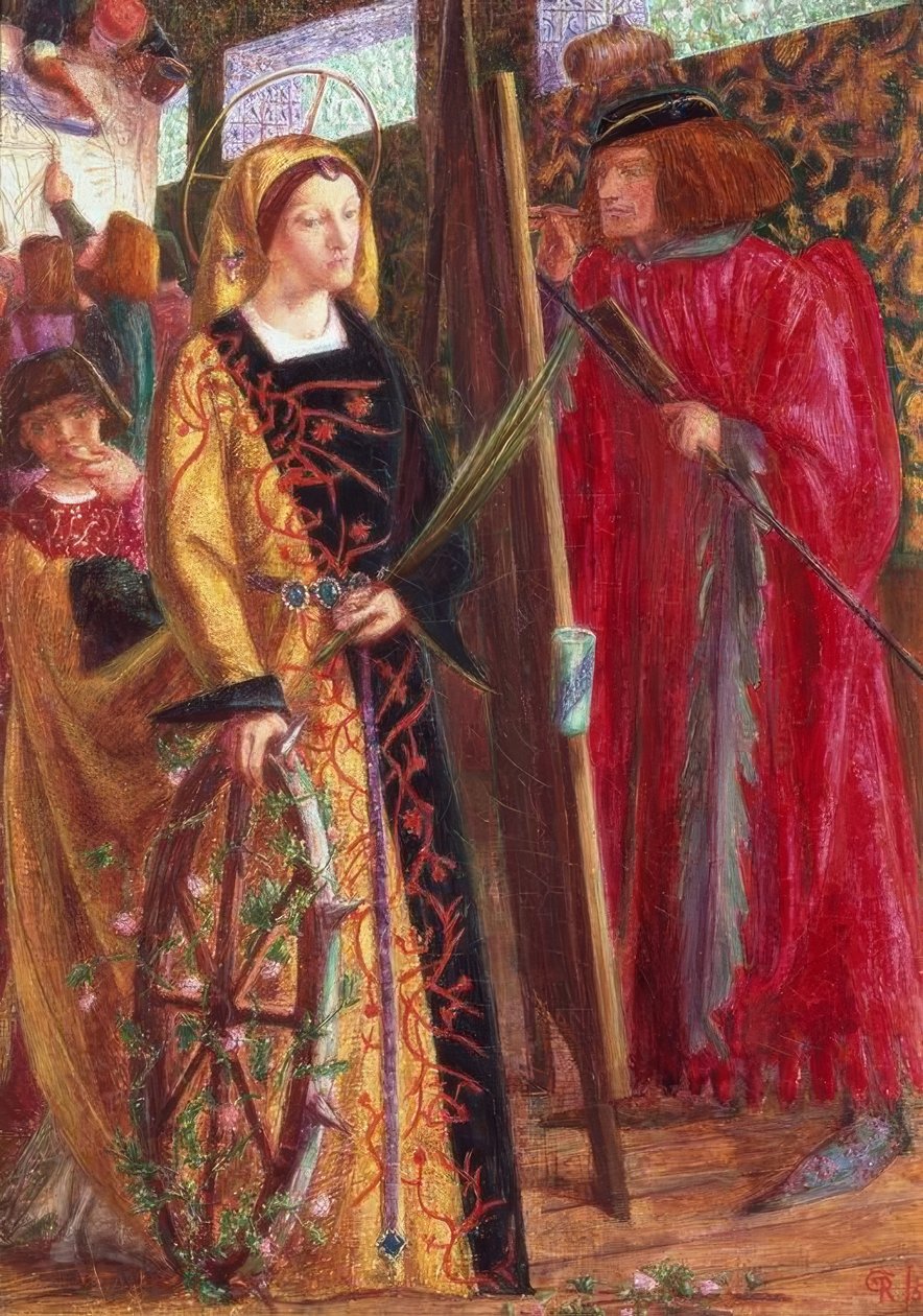 St. Katharina von Dante Gabriel Charles Rossetti
