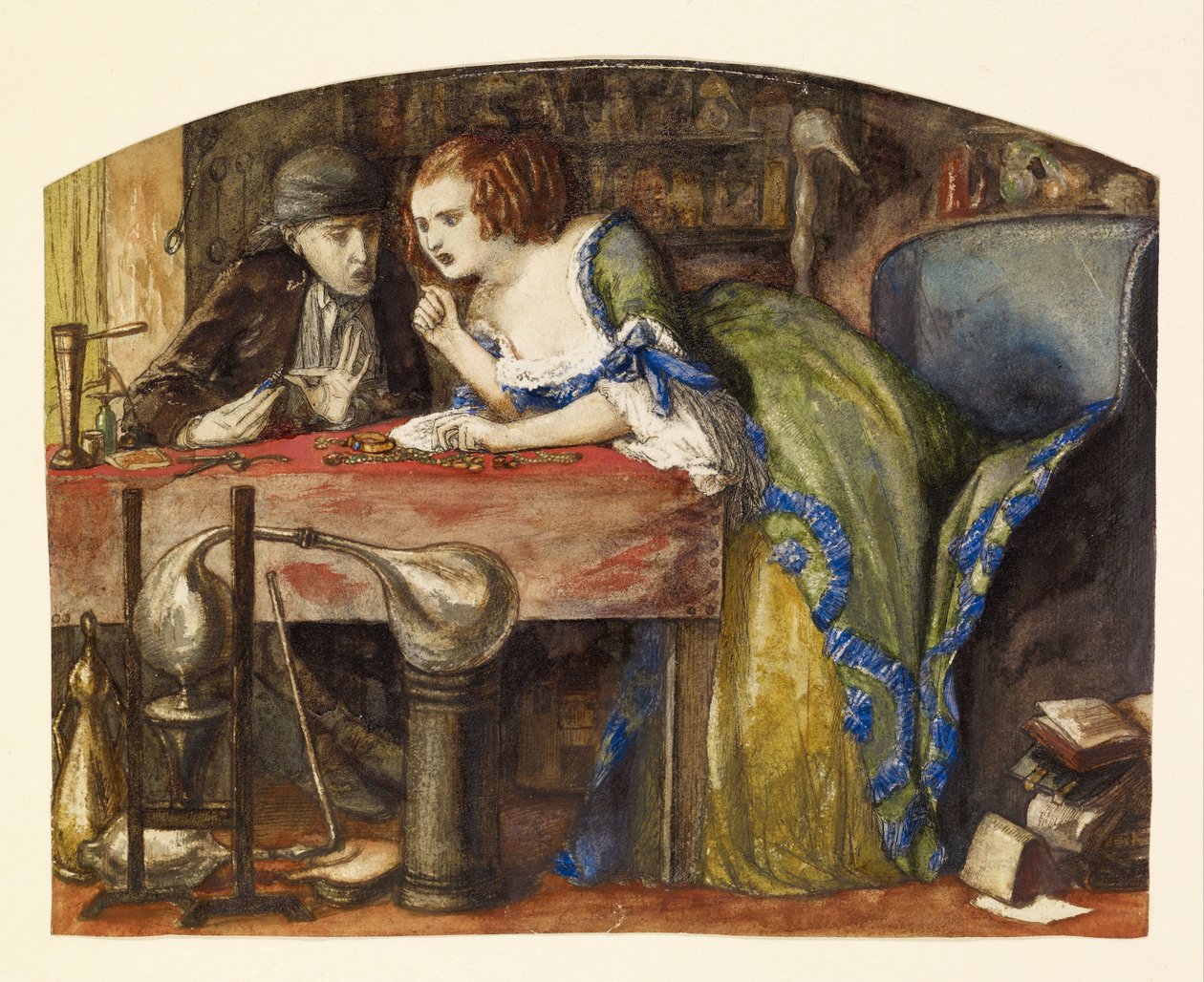 Das Labor von Dante Gabriel Rossetti