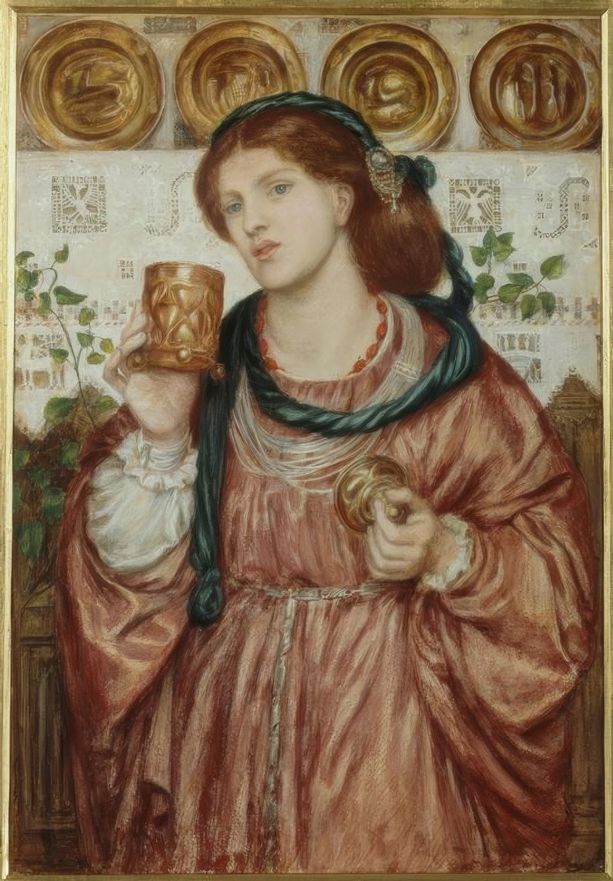 Der Liebesbecher von Dante Gabriel Charles Rossetti