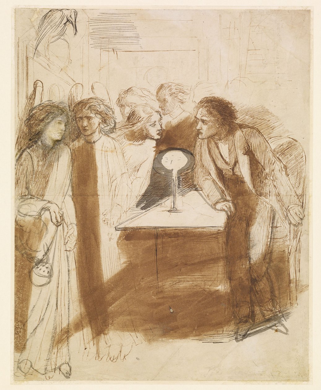 Der Rabe - Engelsschritte von Dante Gabriel Rossetti