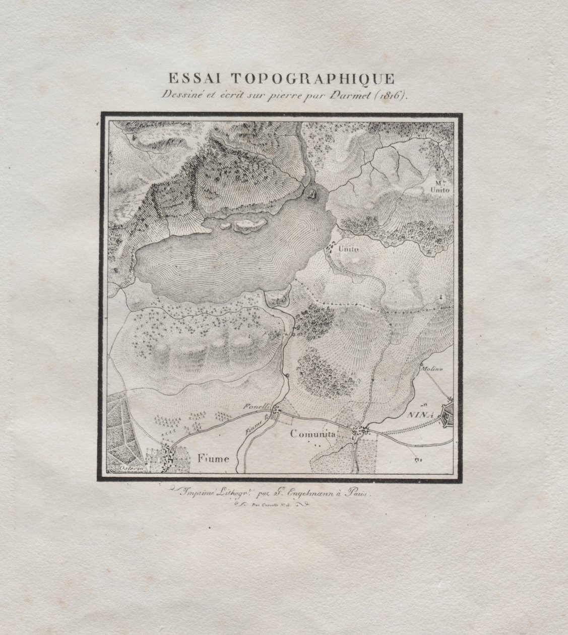 Receuil dessais lithographiques: Essai topographique von Darmet
